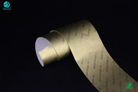 Αποτύπωσης σε ανάγλυφο λογότυπων επιχείρησης τοποθετημένο σε στρώματα Metalizing μήκος 1500m εγγράφου φύλλων αλουμινίου αλουμινίου τσιγάρων ονόματος χρυσό τρίβοντας