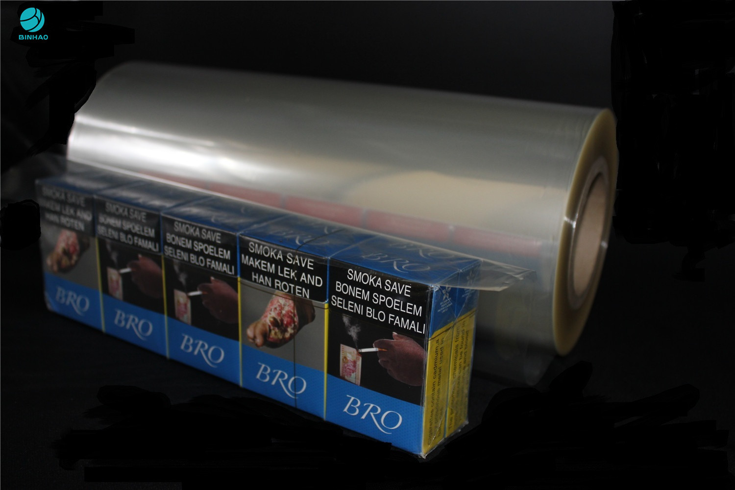 ταινία πολυβινυλικού χλωριδίου 360mm για τη συσκευάζοντας ταινία PVC συσκευασίας τροφίμων για το κιβώτιο τσιγάρων