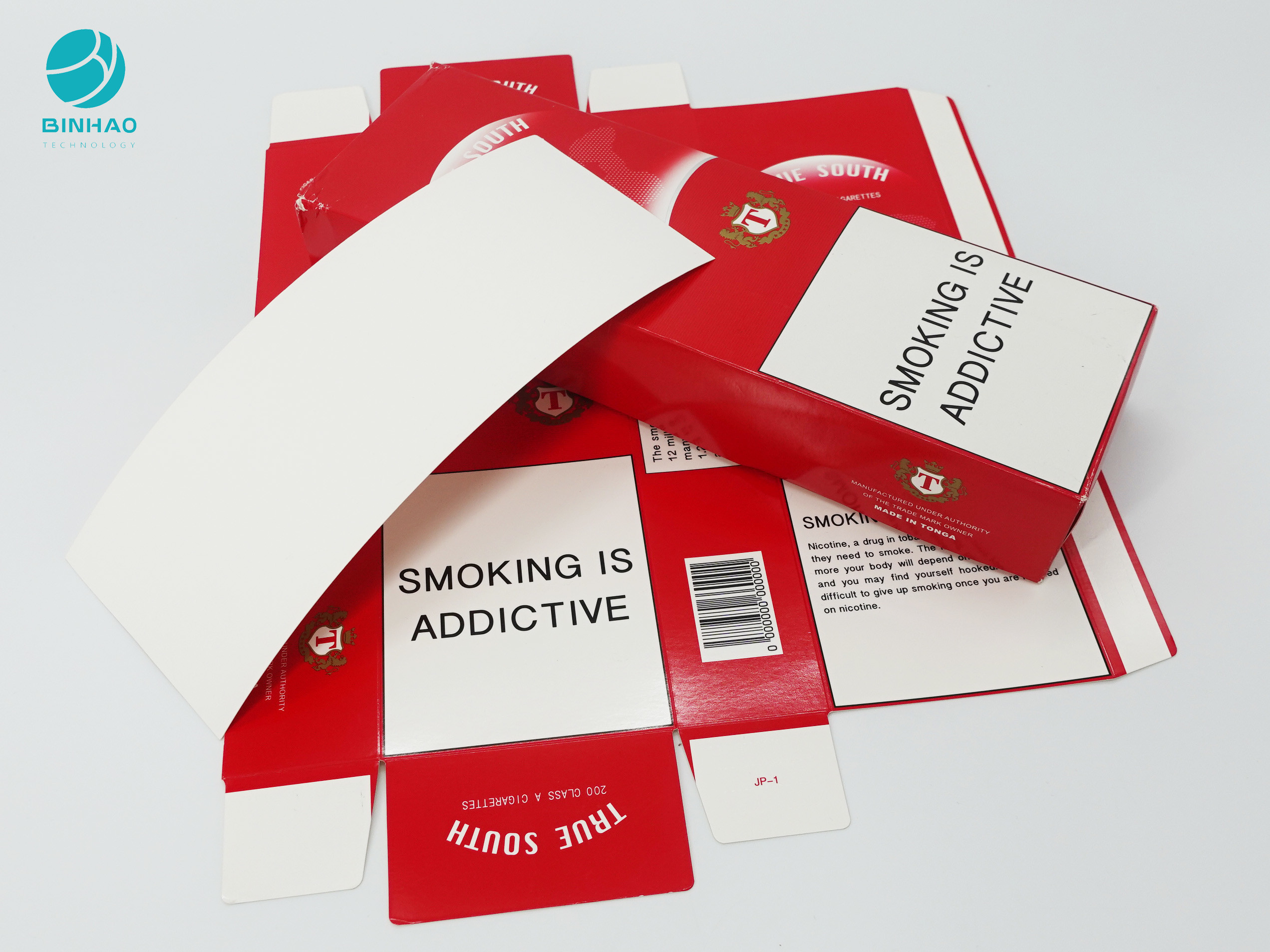 Το λογότυπο τύπωσε τις φιλικές προς το περιβάλλον περιπτώσεις χαρτονιού για τη συσκευασία τσιγάρων καπνών