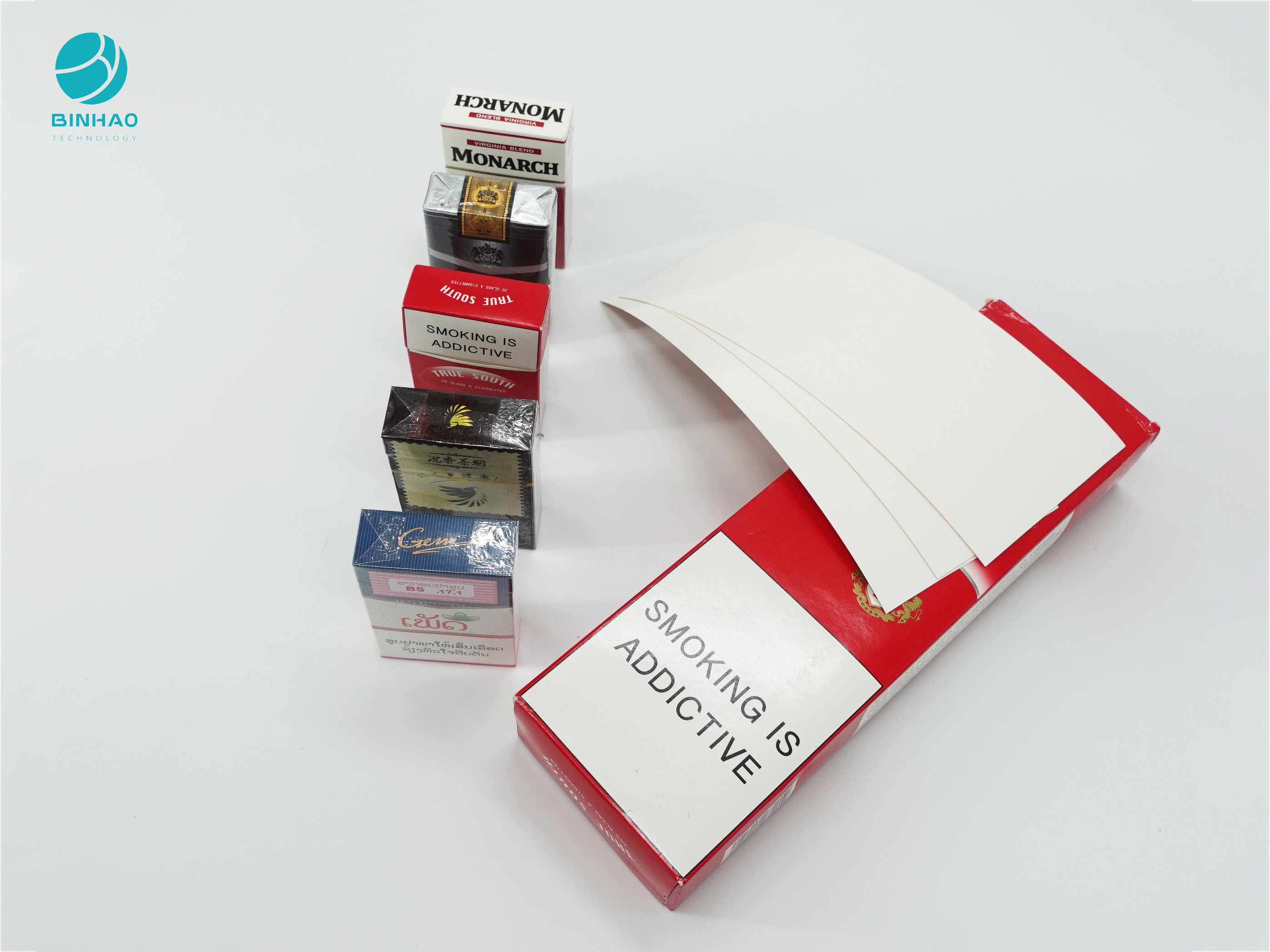 Καπνίζοντας χαρτόνι εγγράφου συσκευασίας σχεδίων συνήθειας για το κιβώτιο συσκευασίας περίπτωσης τσιγάρων