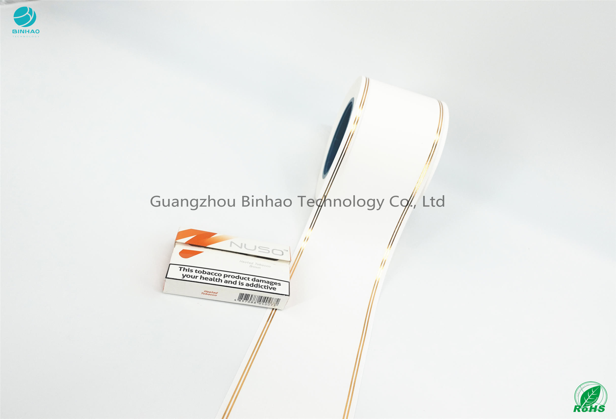 Γραμμή 3mm επιχρύσωσης καυτό τοποθετώντας αιχμή έγγραφο φύλλων αλουμινίου για τα υλικά συσκευασίας ε-τσιγάρων HNB