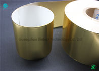 Στιλπνό ντυμένο έγγραφο φύλλων αλουμινίου αργιλίου Eco φιλικό ασημένιο/χρυσό για τη συσκευασία καπνών στη σαφή μαζική παραγωγή