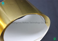 Λαμπρό στιλπνό χρυσό έγγραφο φύλλων αλουμινίου αλουμινίου μεταφοράς με τα περιβαλλοντικά υλικά σε 65gsm