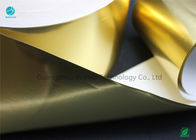 Λαμπρό στιλπνό χρυσό έγγραφο φύλλων αλουμινίου αλουμινίου μεταφοράς με τα περιβαλλοντικά υλικά σε 65gsm