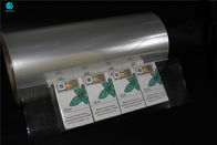 Συσκευάζοντας ταινία PVC 25 μικρού του ISO πιστοποιημένη για το γυμνό τύλιγμα κιβωτίων τσιγάρων μεγέθους βασιλιάδων ως εξωτερικό κιβώτιο