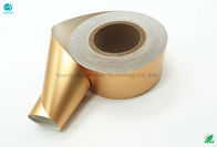 Στιλπνός χρυσός λάμπει φύλλο αλουμινίου αλουμινίου τσιγάρων 1000m 83mm