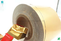 Στιλπνός χρυσός λάμπει φύλλο αλουμινίου αλουμινίου τσιγάρων 1000m 83mm