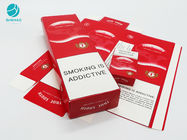 Διακοσμητικές περιπτώσεις συσκευασίας χαρτονιού κόκκινου χρώματος για τα προϊόντα καπνού τσιγάρων
