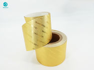 8011 χρυσό αποτυπωμένο σε ανάγλυφο τυλίγοντας έγγραφο φύλλων αλουμινίου αργιλίου λογότυπων για τη συσκευασία τσιγάρων