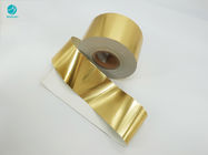 Χρυσό ομαλό σύνθετο έγγραφο φύλλων αλουμινίου αργιλίου 114mm για την εσωτερική συσκευασία τσιγάρων