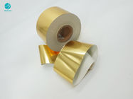 Σύνθετο 83mm φωτεινό χρυσό έγγραφο φύλλων αλουμινίου αλουμινίου cOem για τη συσκευασία τσιγάρων