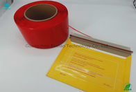 Μεγάλη κόκκινη ταινία λουρίδων δακρυ'ων για τη σαφή συσκευασία 4.0mm υλικά μεγέθους MOPP