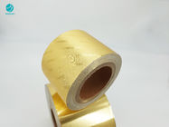 Χρυσό σύνθετο 114mm έγγραφο φύλλων αλουμινίου αργιλίου συνήθειας για την εσωτερική συσκευασία τσιγάρων