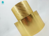 Χρυσό σύνθετο 114mm έγγραφο φύλλων αλουμινίου αργιλίου συνήθειας για την εσωτερική συσκευασία τσιγάρων