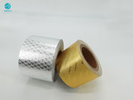 Φωτεινό χρυσό ασημένιο έγγραφο φύλλων αλουμινίου αλουμινίου συσκευασίας τσιγάρων με το σχέδιο συνήθειας