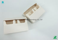 Πτυσσόμενο άσπρο χαρτόνι υλικών συσκευασίας ε-τσιγάρων κιβωτίων HNB Clamshell τσιγάρων