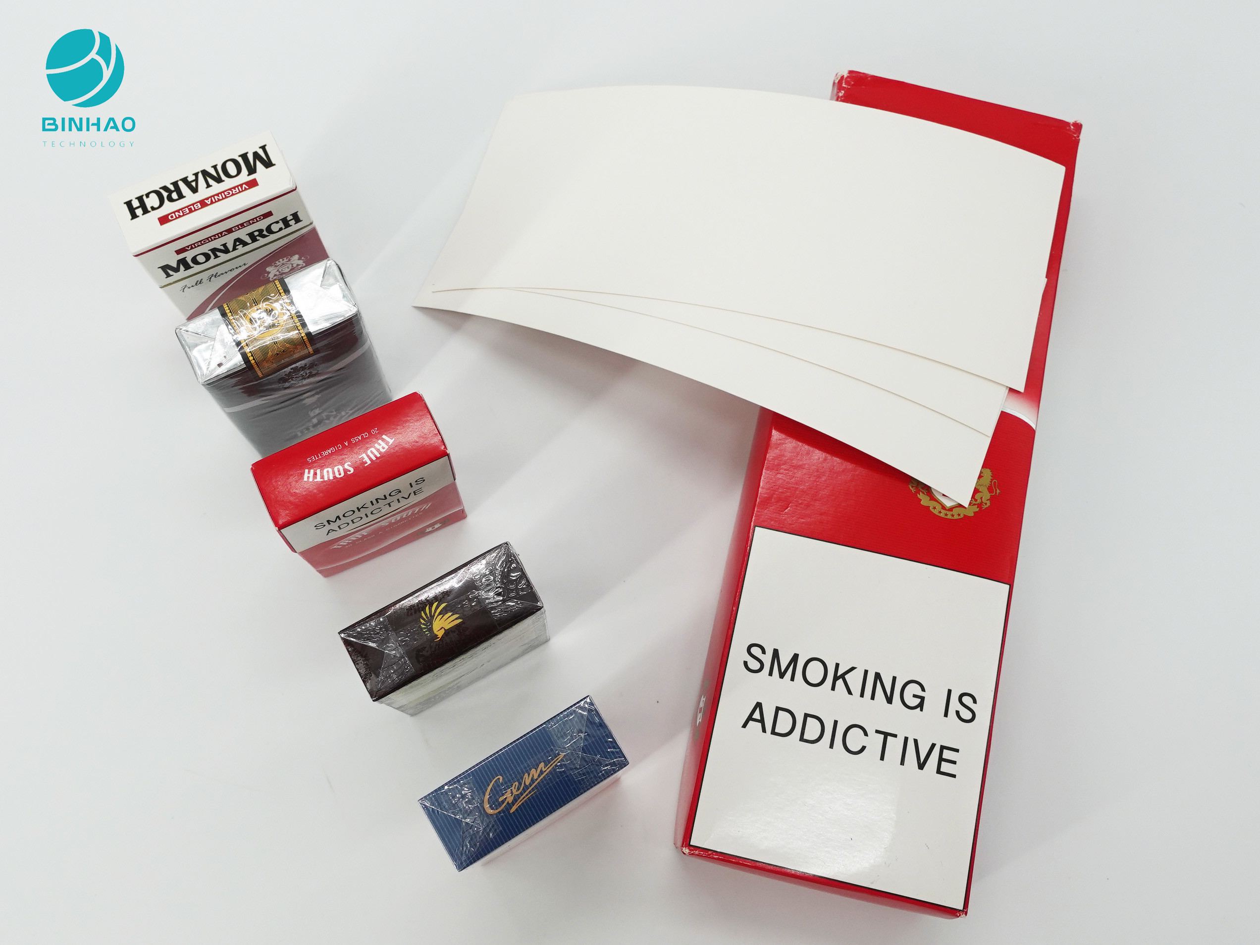 Ανθεκτικό χαρτόνι περίπτωσης συσκευασίας τσιγάρων κιβωτίων συσκευασίας καπνών με το λογότυπο συνήθειας
