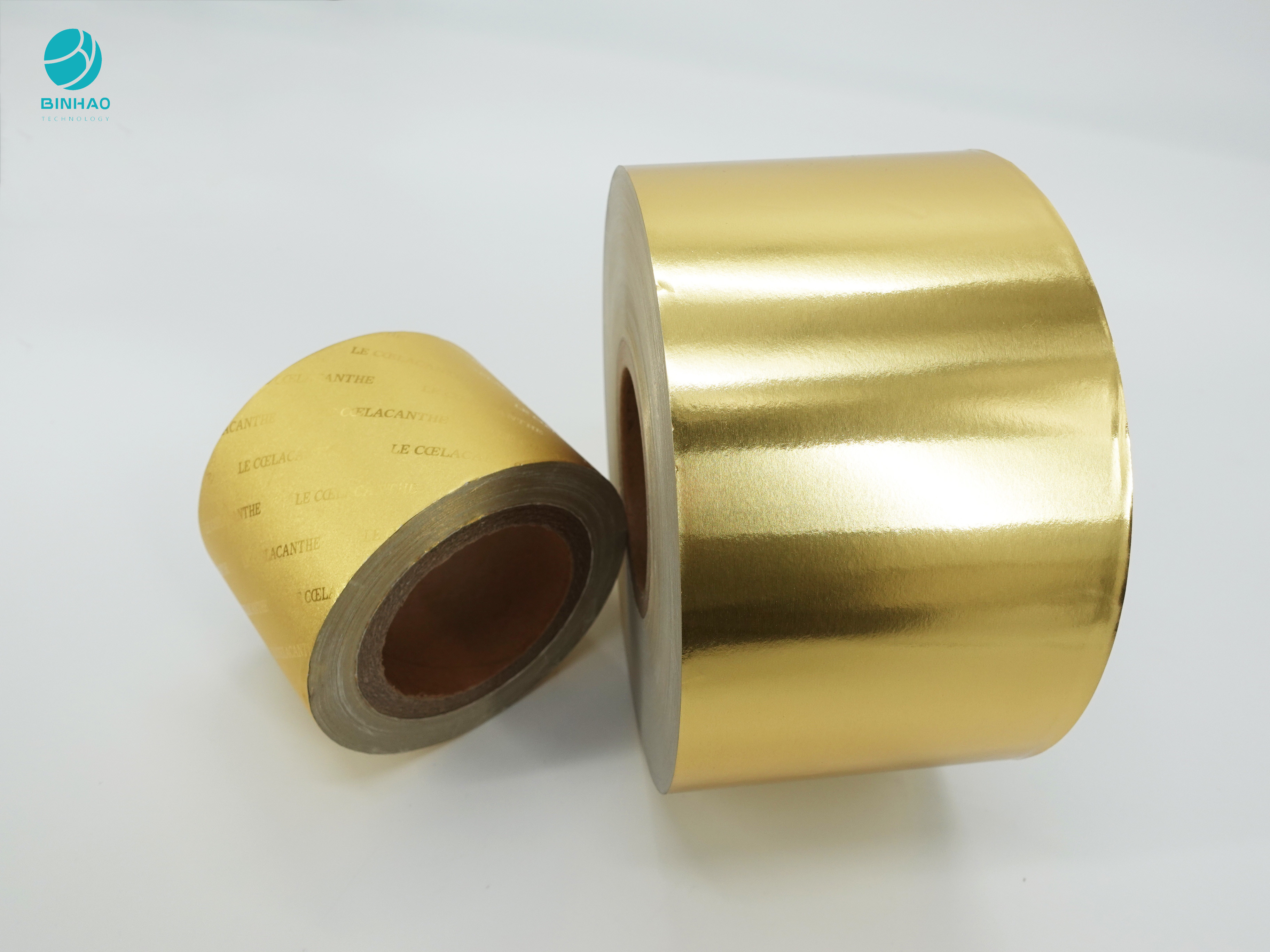 Σύνθετο 83mm χρυσό έγγραφο φύλλων αλουμινίου αλουμινίου cOem για τη συσκευασία καπνών τσιγάρων